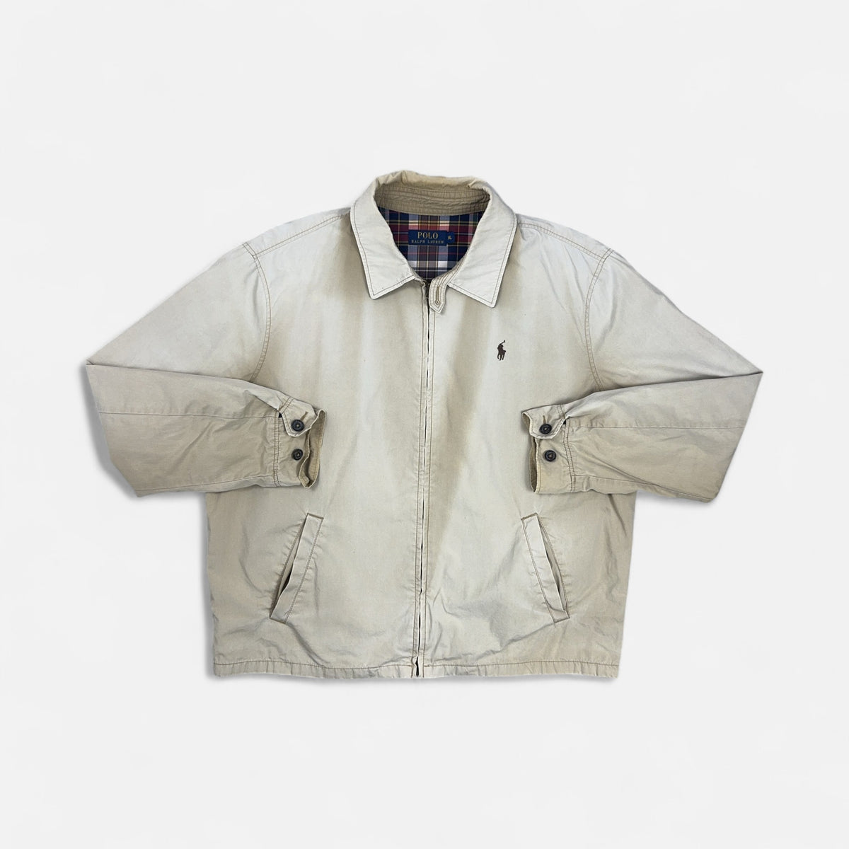 Vintage Polo Ralph Lauren Beige Jacket (XL)