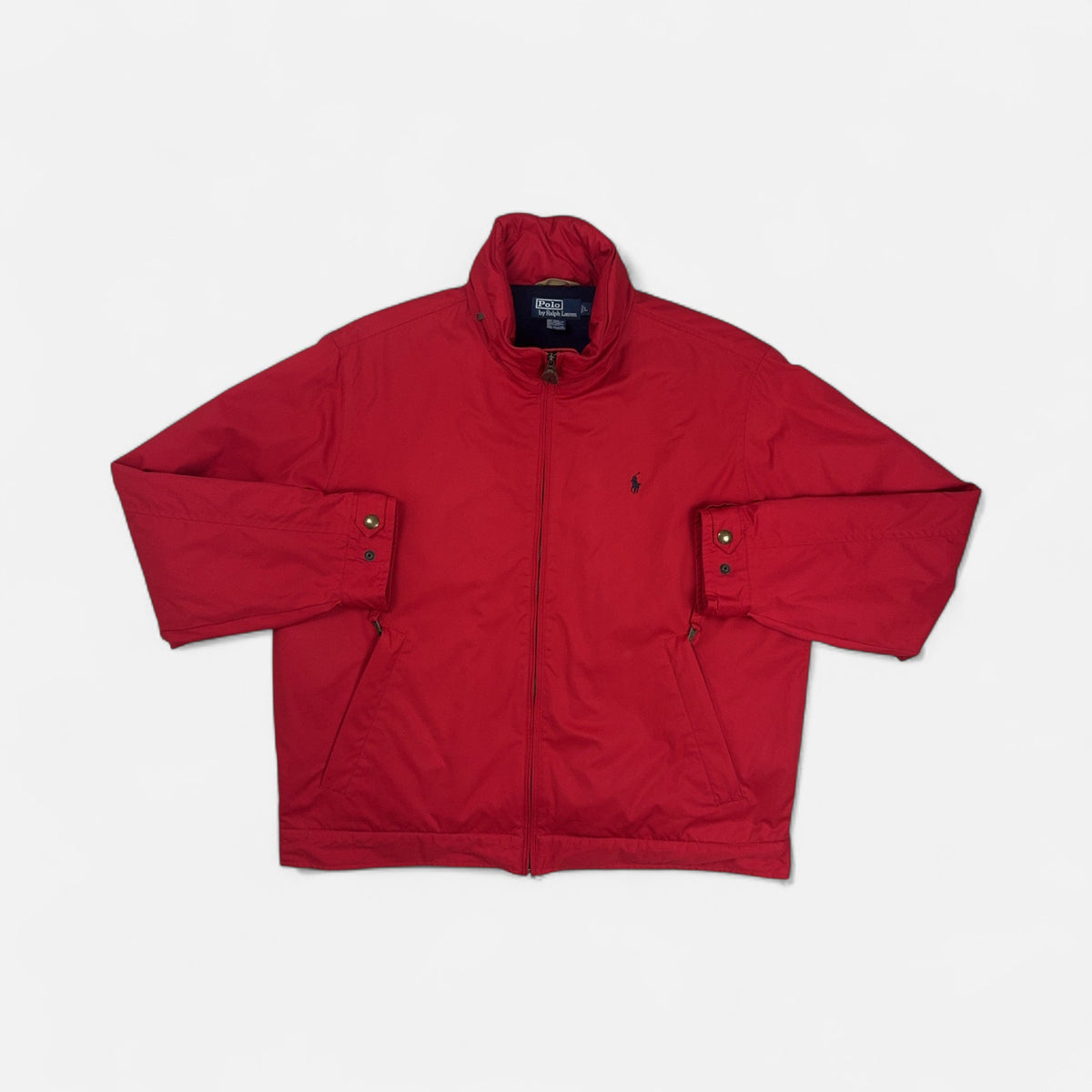 Vintage Ralph Lauren Red Fleece Lined Coat (L)