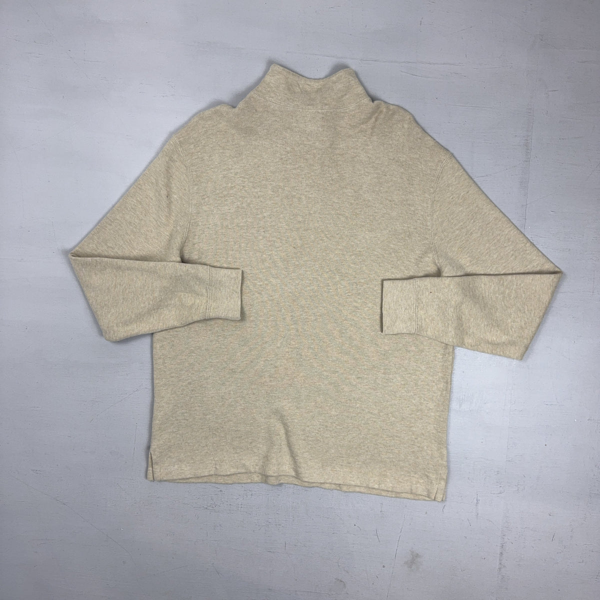 Vintage Polo Ralph Lauren Beige 1/4 Zip (L)