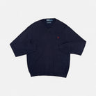 Vintage Polo By Ralph Lauren Blue Knit Jumper (L)
