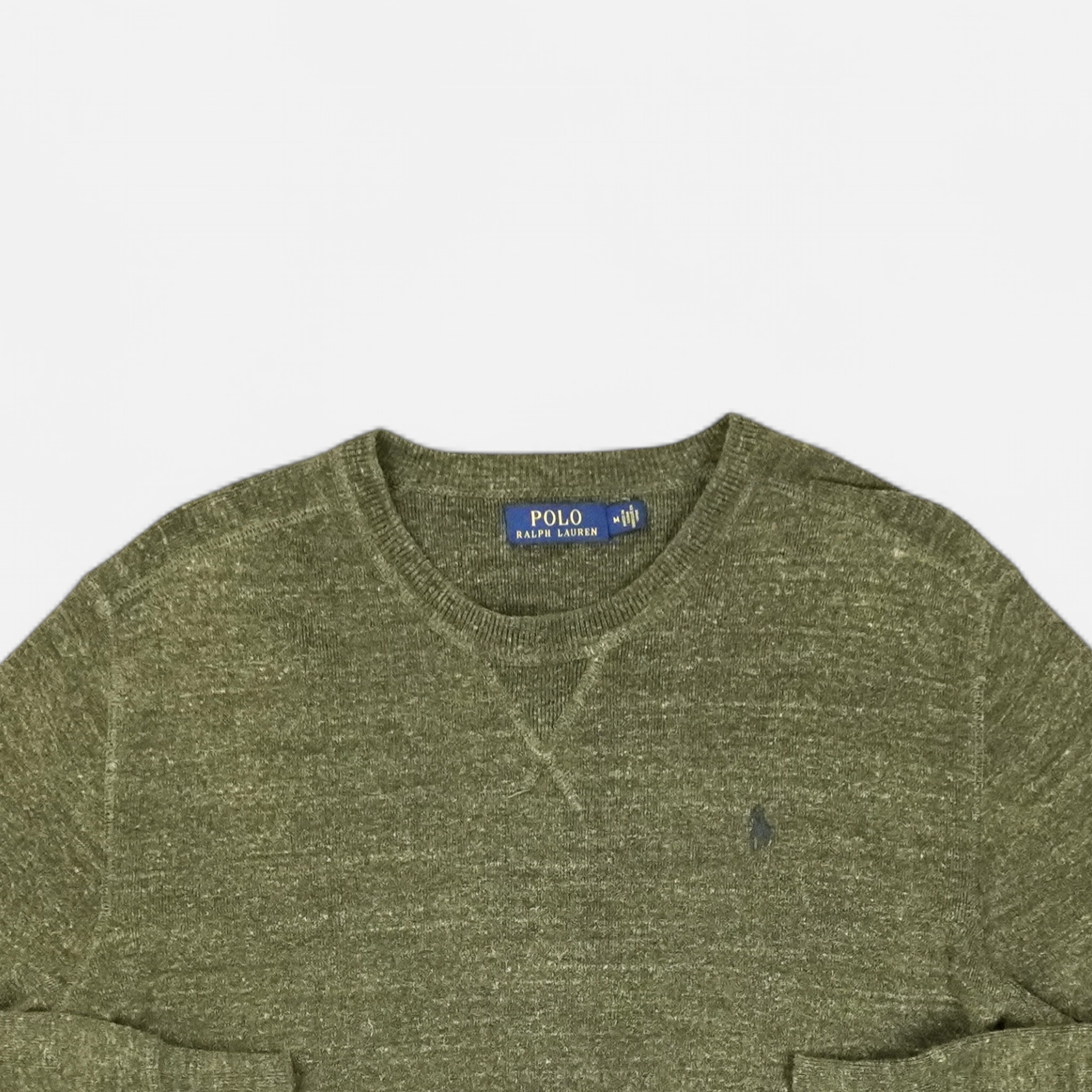 Vintage Polo Ralph Lauren Green Knit Jumper (M)