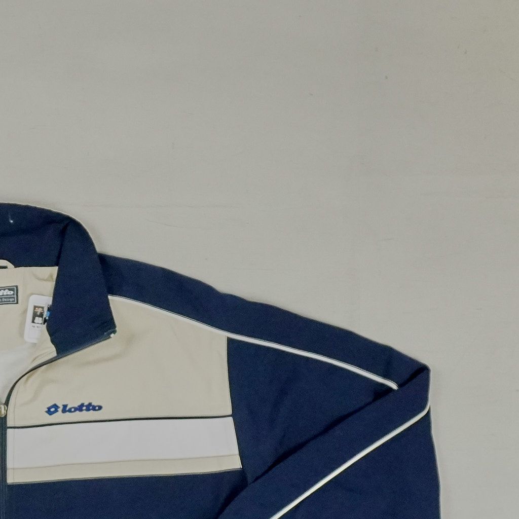 Vintage Lotto White Trackjacket (XL)