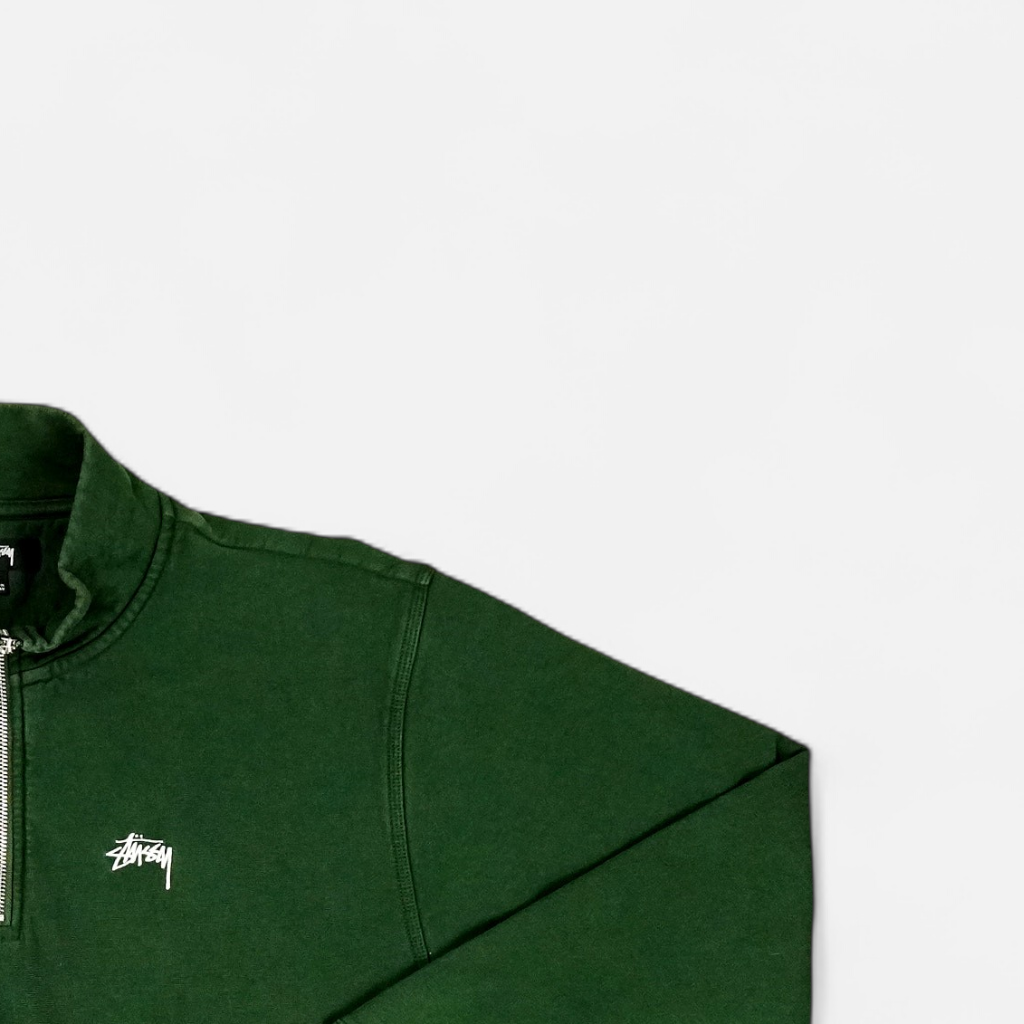 Vintage Stüssy Green 1/4 Zip (M)