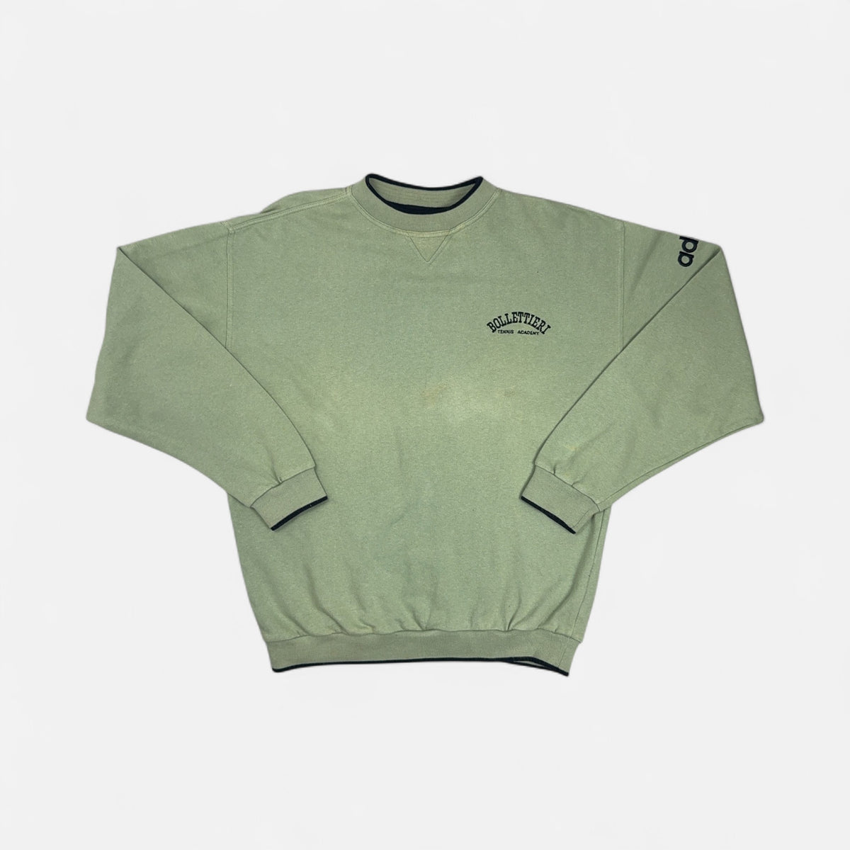 Vintage Adidas Green Sweatshirt (L)