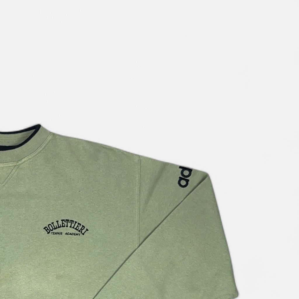 Vintage Adidas Green Sweatshirt (L)