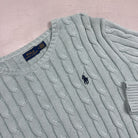 Vintage Polo Ralph Lauren Blue Knit Jumper (M)