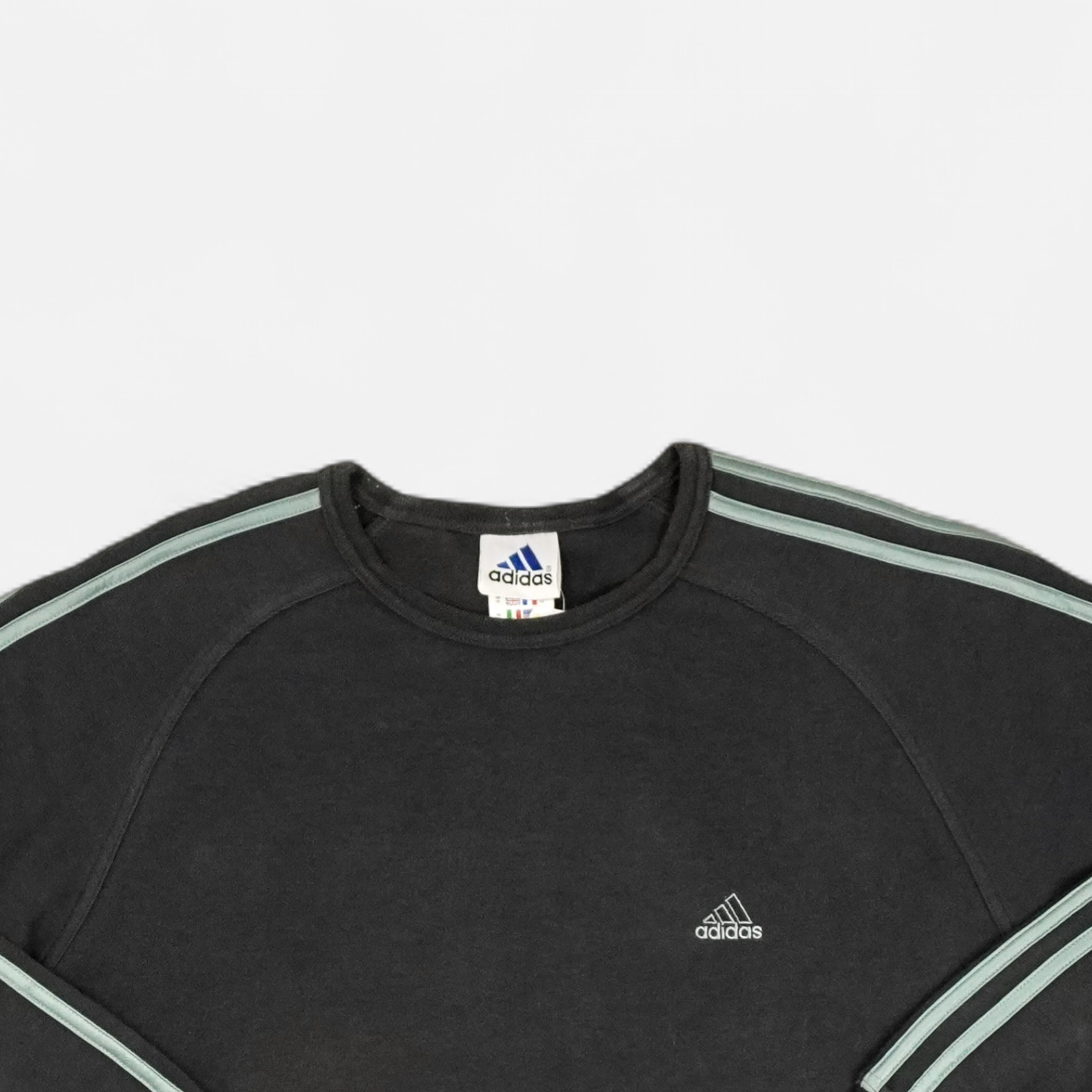 Vintage Adidas Black Sweatshirt (M)