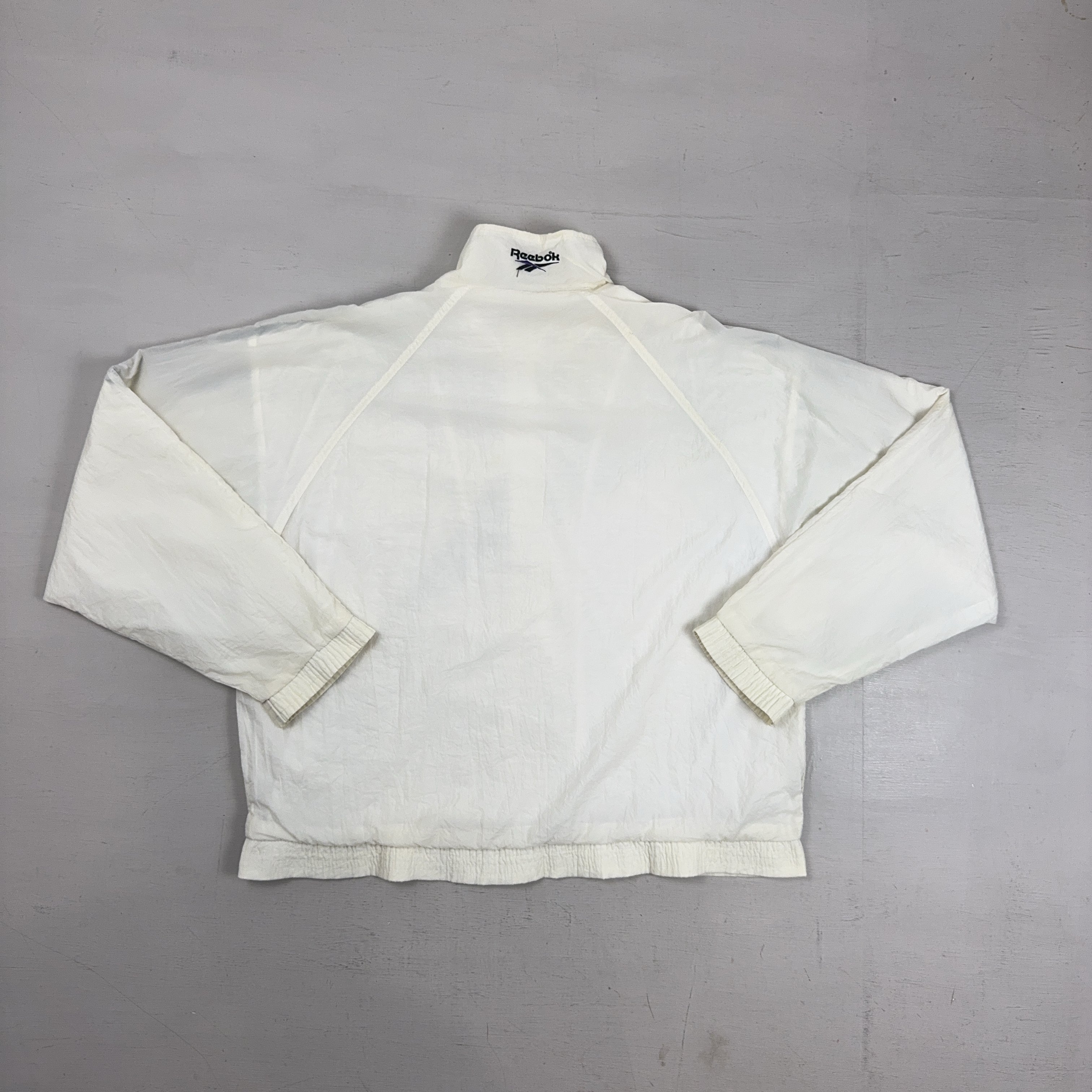 Vintage Reebok White Trackjacket (L)