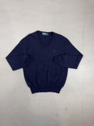 Vintage Polo Ralph Lauren Blue Knit Jumper (S)