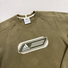 Vintage Adidas Green Sweatshirt (S)