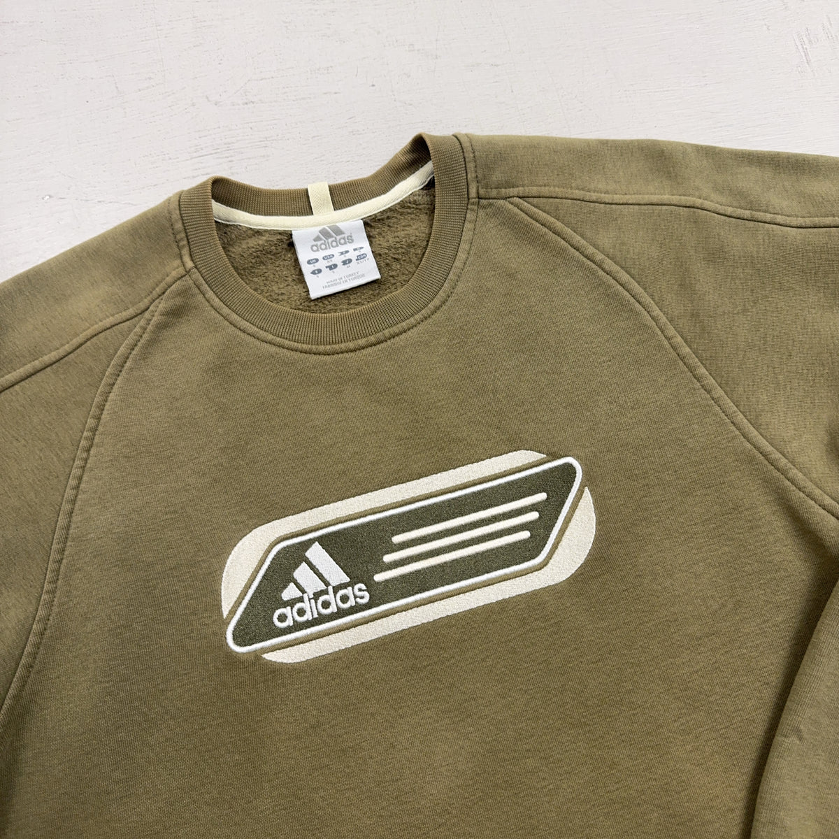 Vintage Adidas Green Sweatshirt (S)