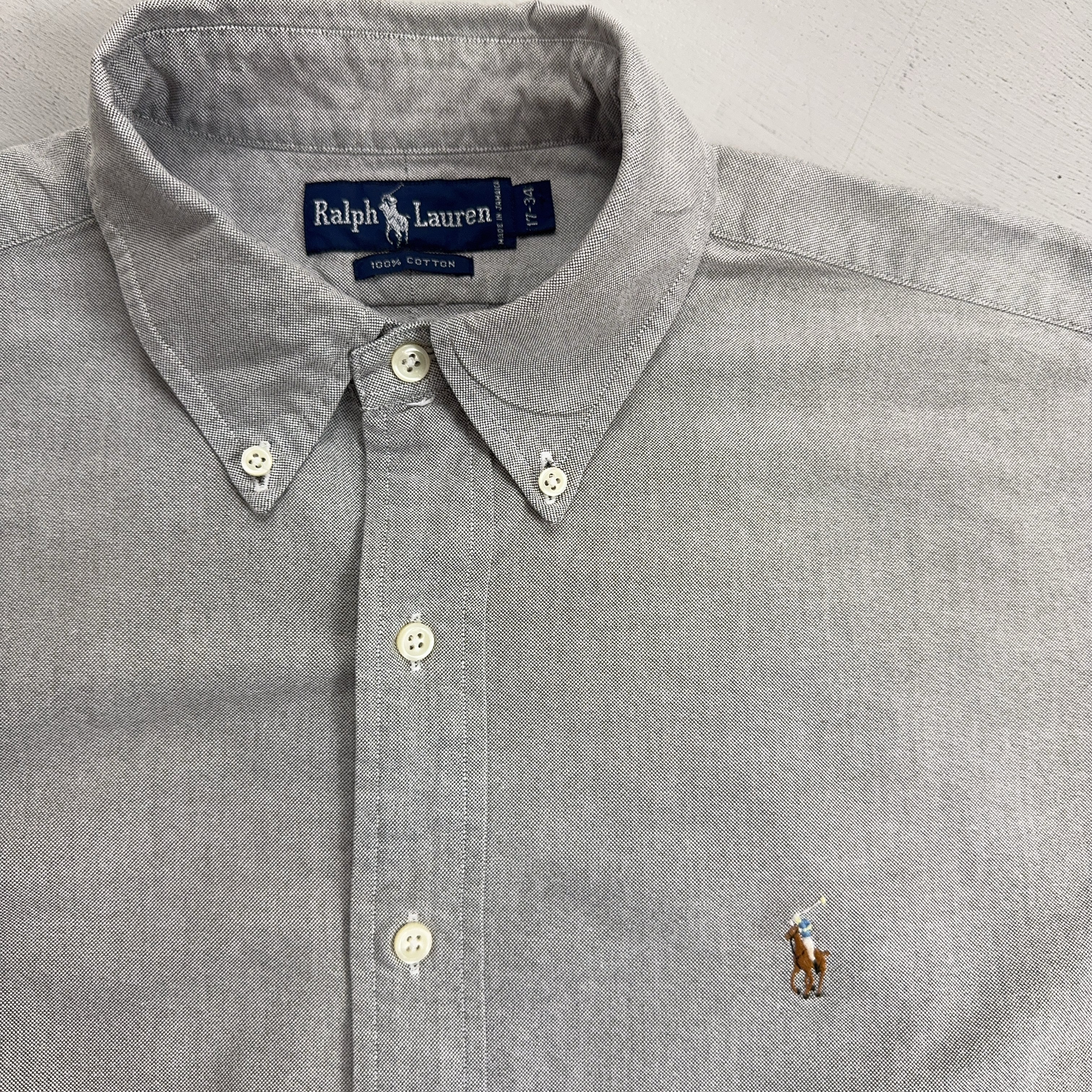 Vintage Ralph Lauren Grey Shirt (XL)