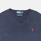 Vintage Polo By Ralph Lauren Blue Knit Jumper (L)