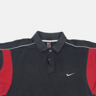 Vintage Nike Black Polo Shirt (L) detail