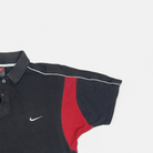 Vintage Nike Black Polo Shirt (L) detail