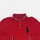 Vintage Polo Ralph Lauren Red Jersey detail