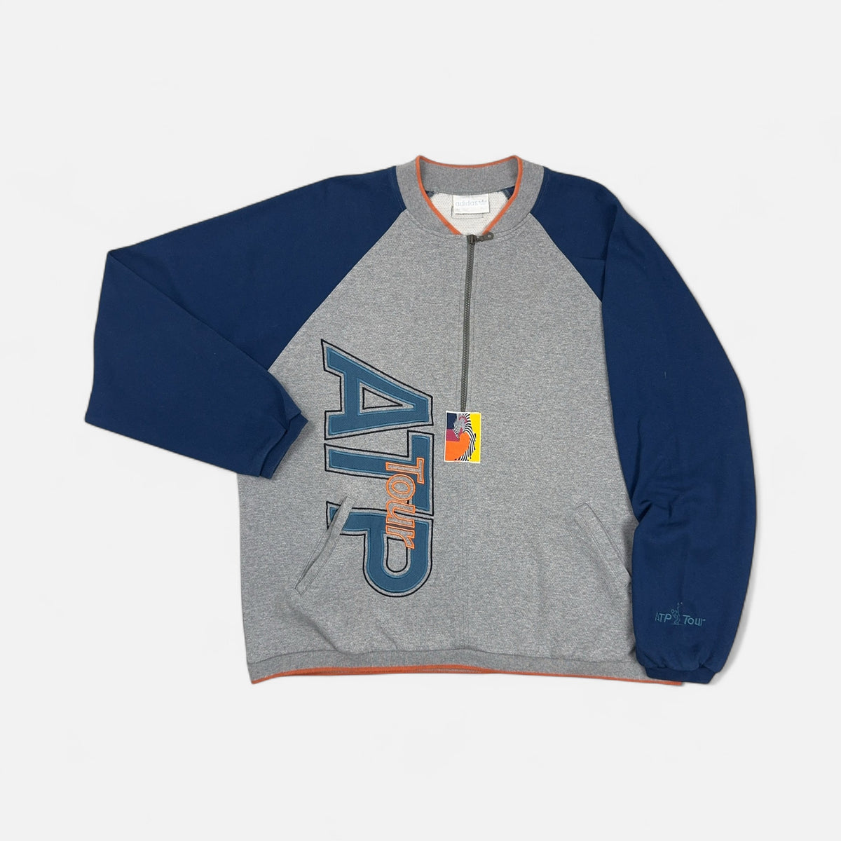 Vintage Adidas Grey 1/4 Zip (L)