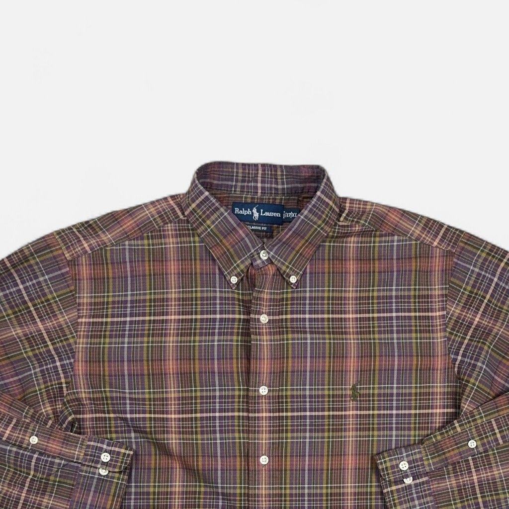 Vintage Ralph Lauren Multicoloured Shirt (XL)