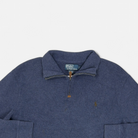 Vintage Polo Ralph Lauren Blue 1/4 Zip detail