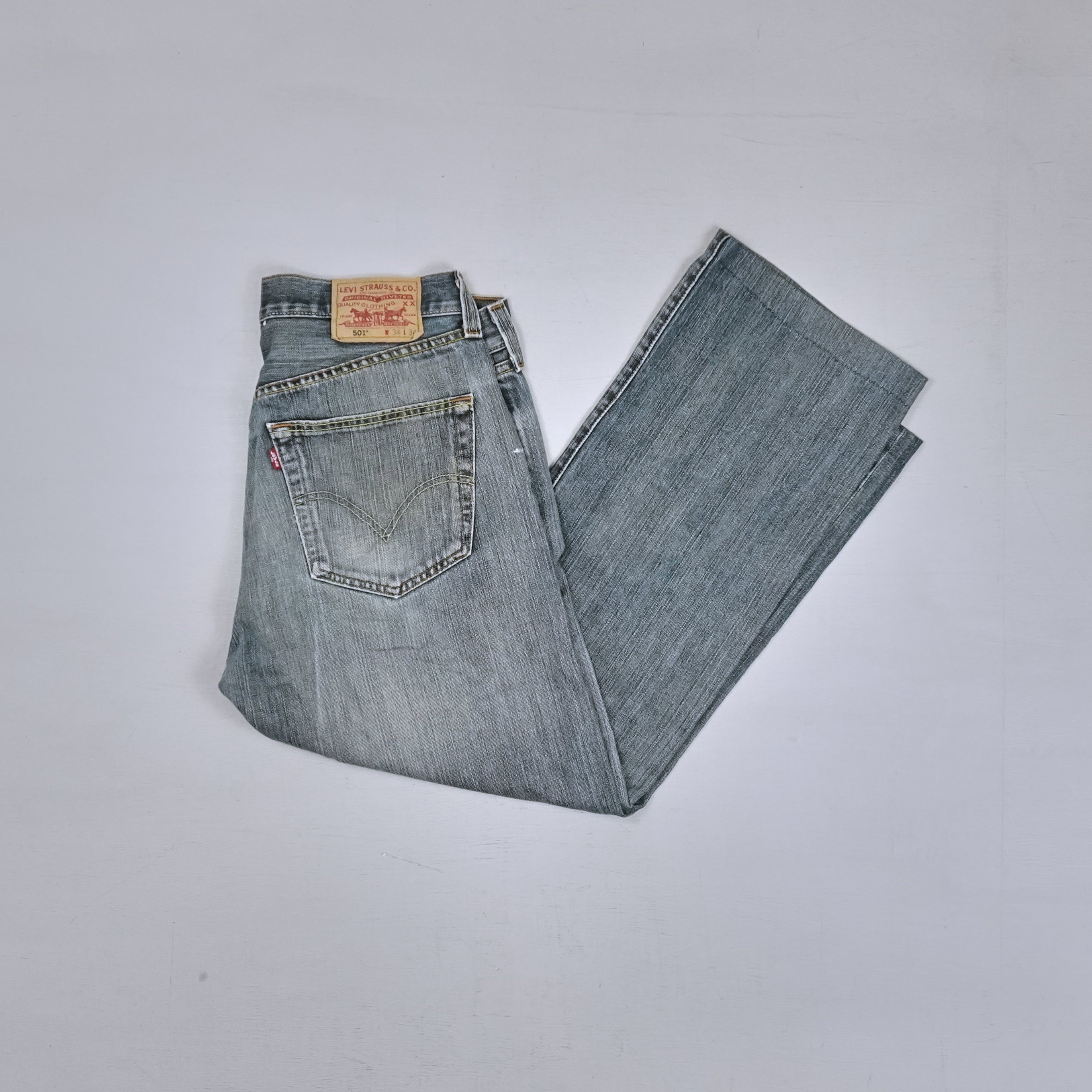 Vintage Levi's Grey Jeans (W34 L34)