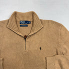 Vintage Polo By Ralph Lauren Brown 1/4 Zip (XL)