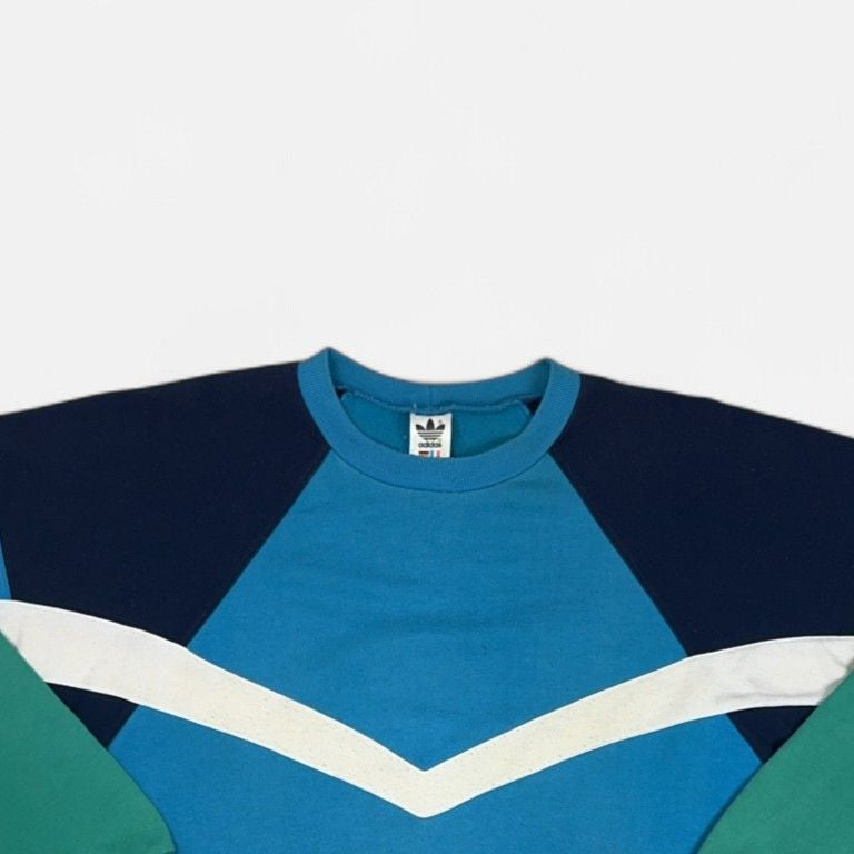 Vintage Adidas Blue Sweatshirt (M)