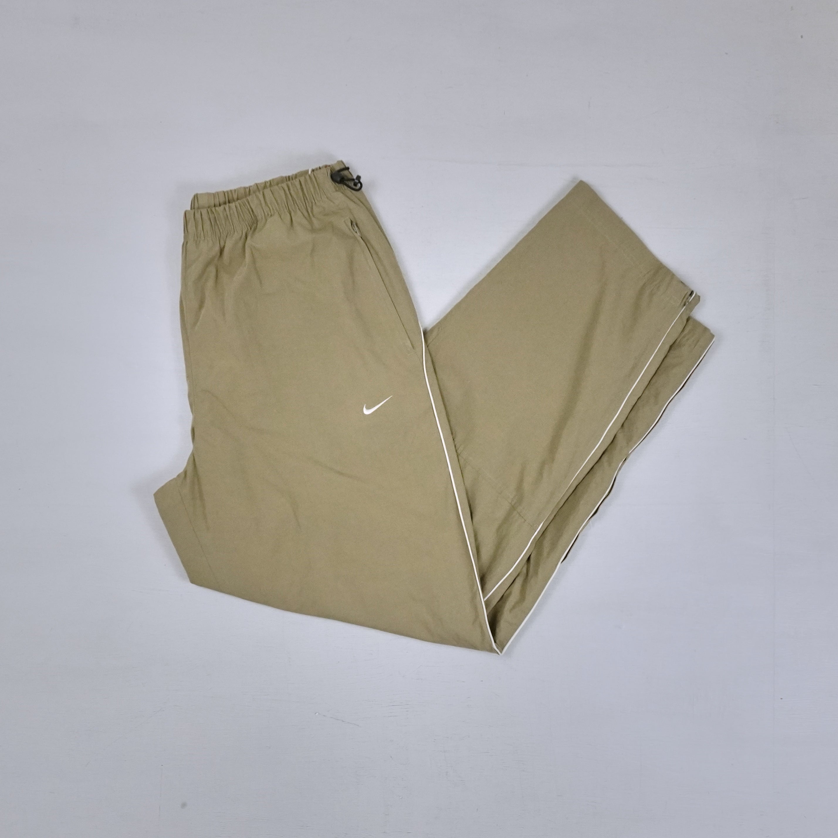 Vintage Nike Beige Tracksuit Bottoms (L)