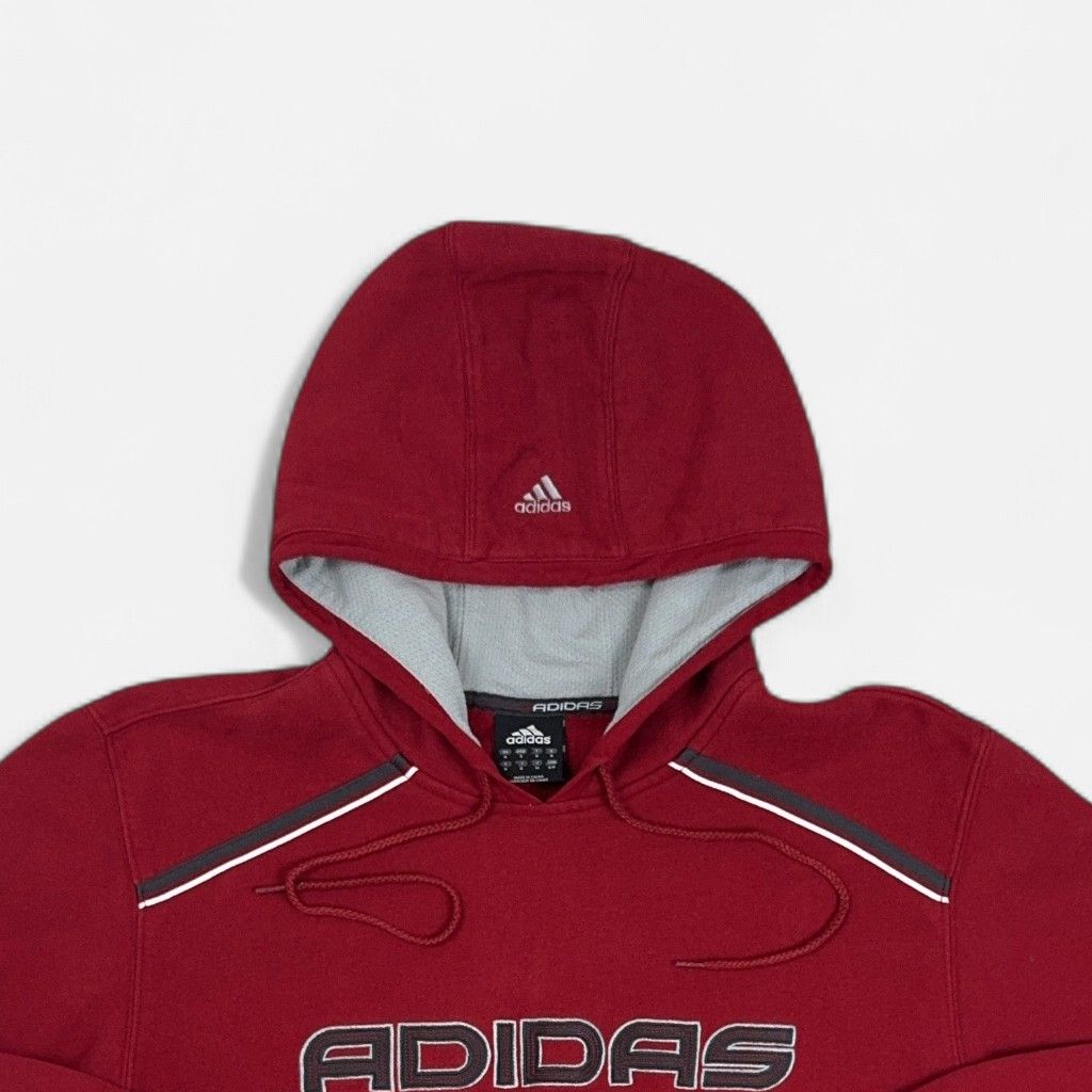 Vintage Adidas Red Hoodie (S)