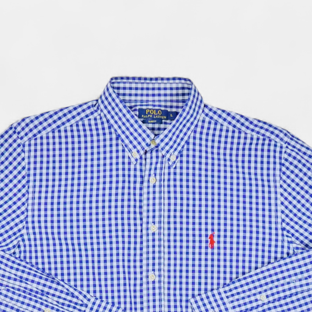 Vintage Polo Ralph Lauren Blue Shirt (L)