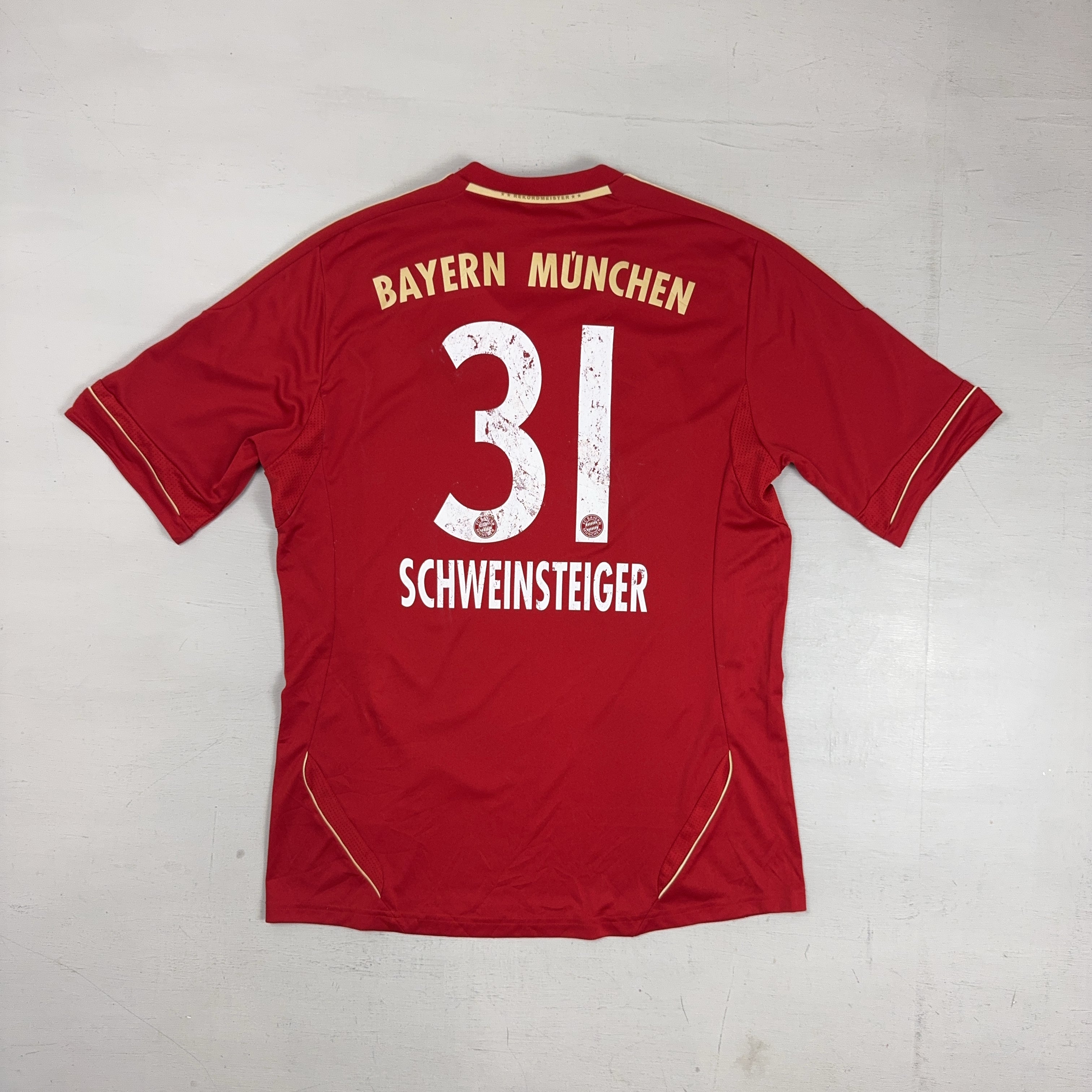 Fc Bayern München Bastian Schweinsteiger 2011/13 Adidas Home Jersey (L)