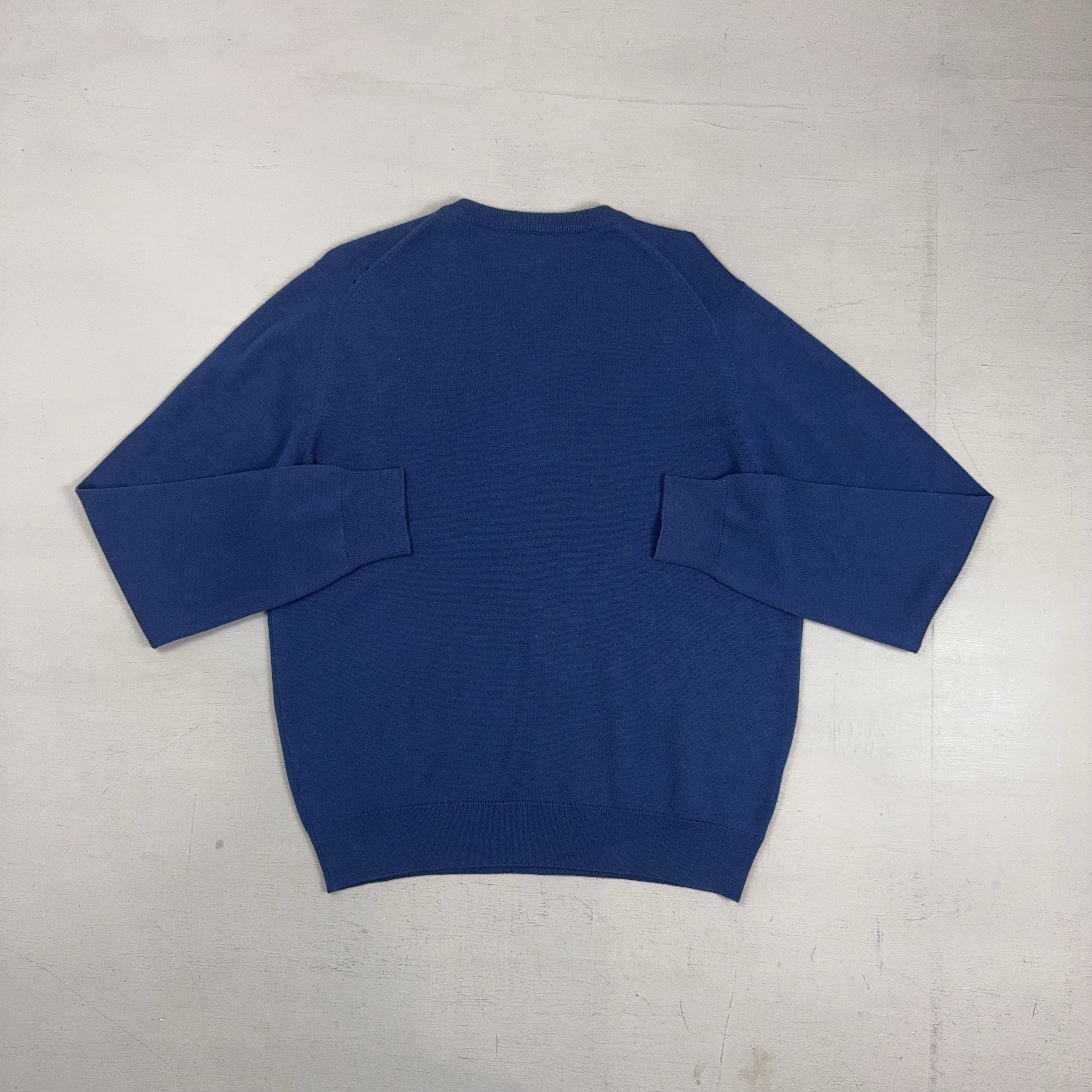 Vintage Lacoste Blue Knit Jumper (L)