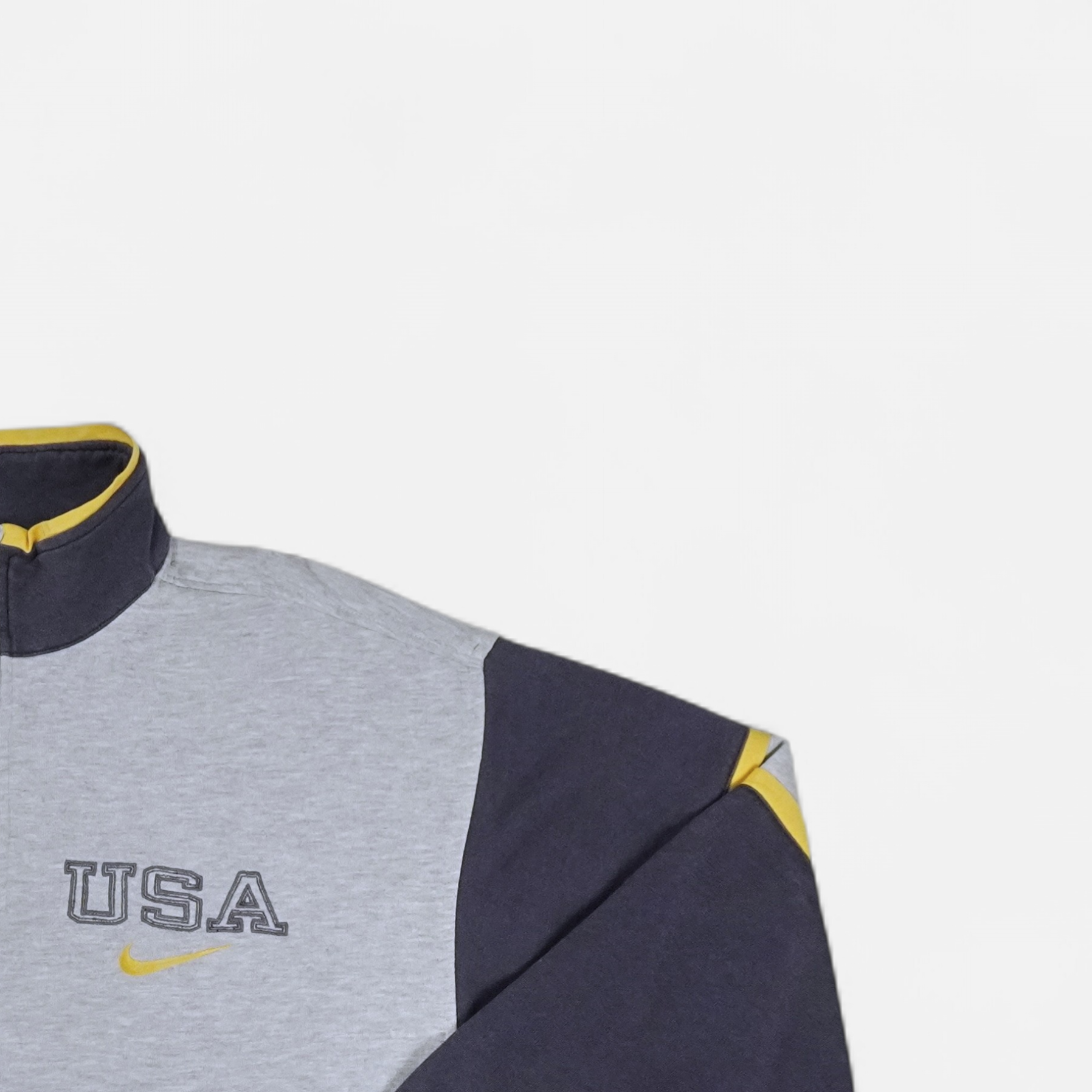 Vintage Nike Grey USA 1/4 Zip (L)