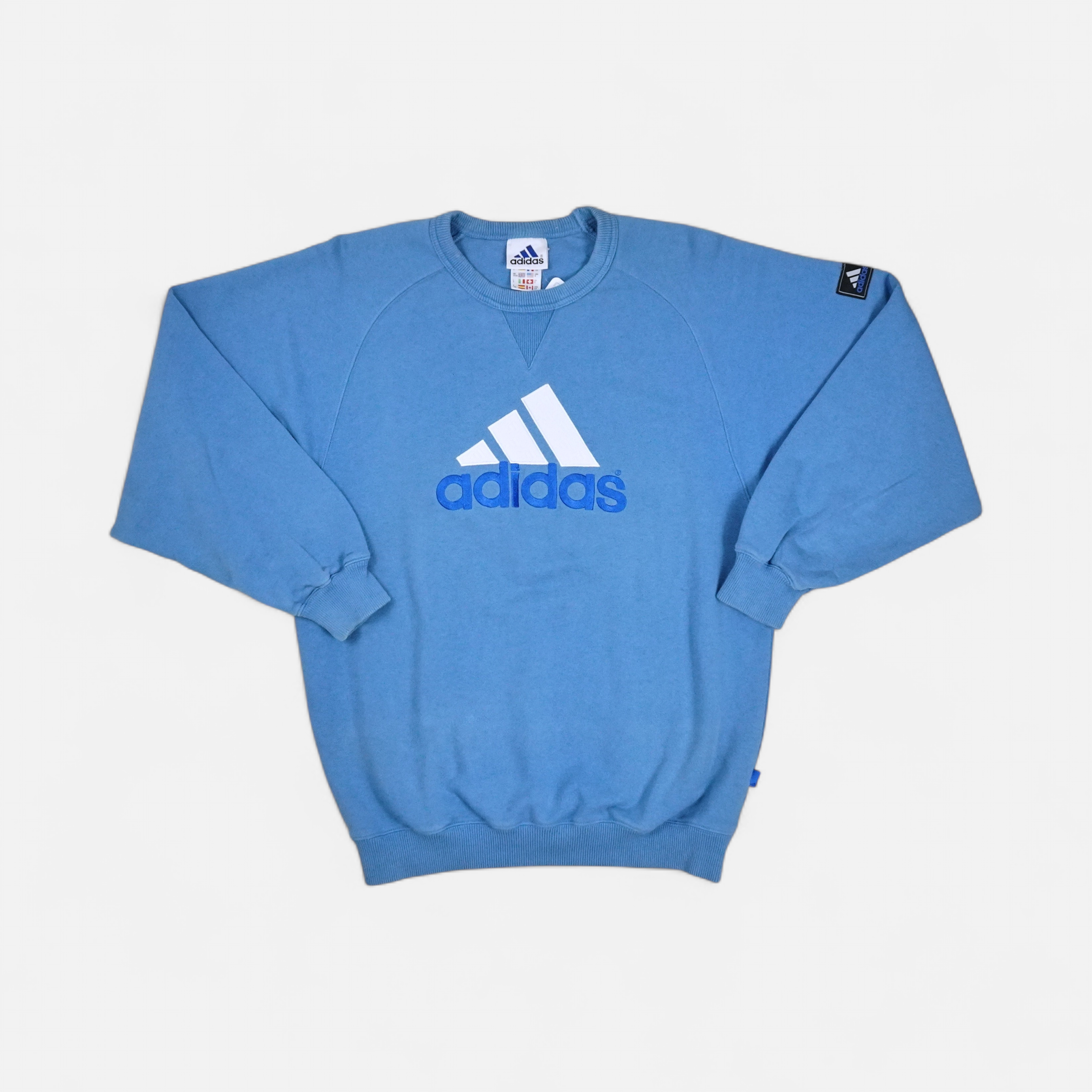 Vintage Adidas Blue Sweatshirt (L)