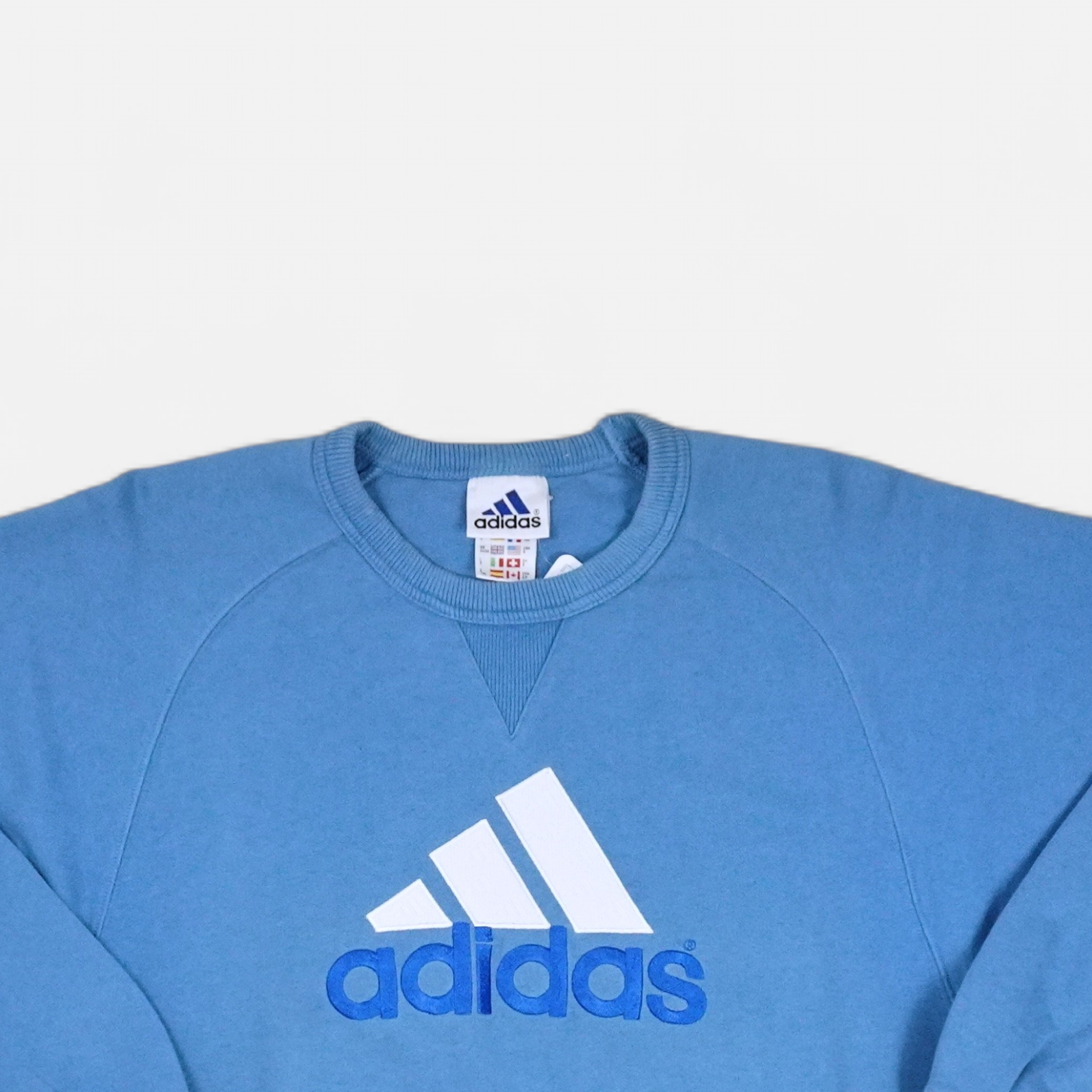 Vintage Adidas Blue Sweatshirt (L)