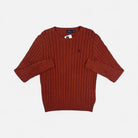 Vintage Polo Ralph Lauren Brown Knit Jumper (M)