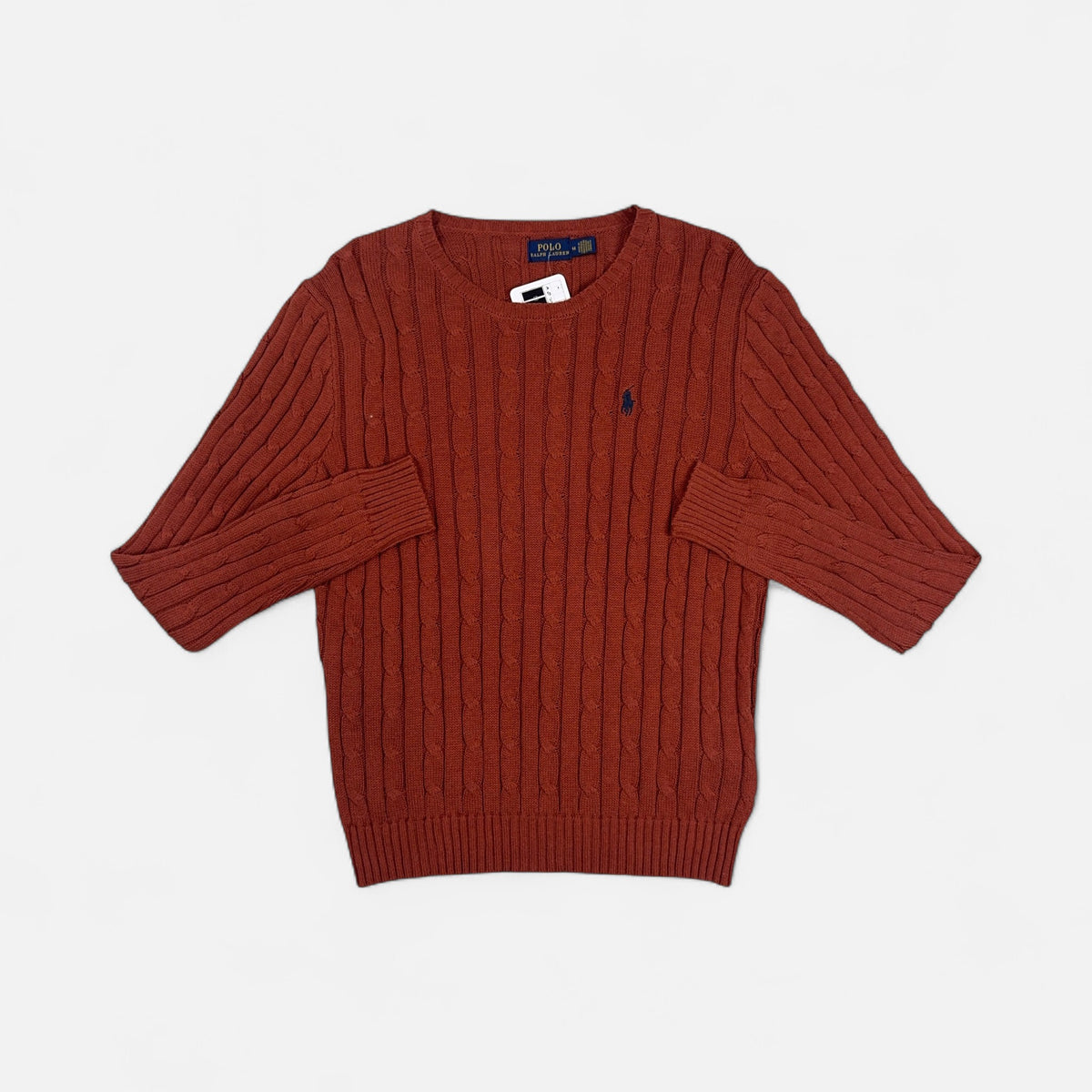 Vintage Polo Ralph Lauren Brown Knit Jumper (M)