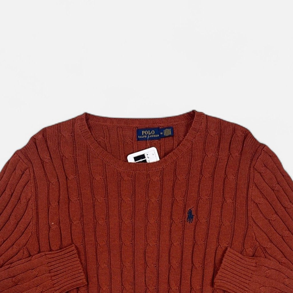 Vintage Polo Ralph Lauren Brown Knit Jumper (M)
