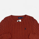Vintage Polo Ralph Lauren Brown Knit Jumper (M)