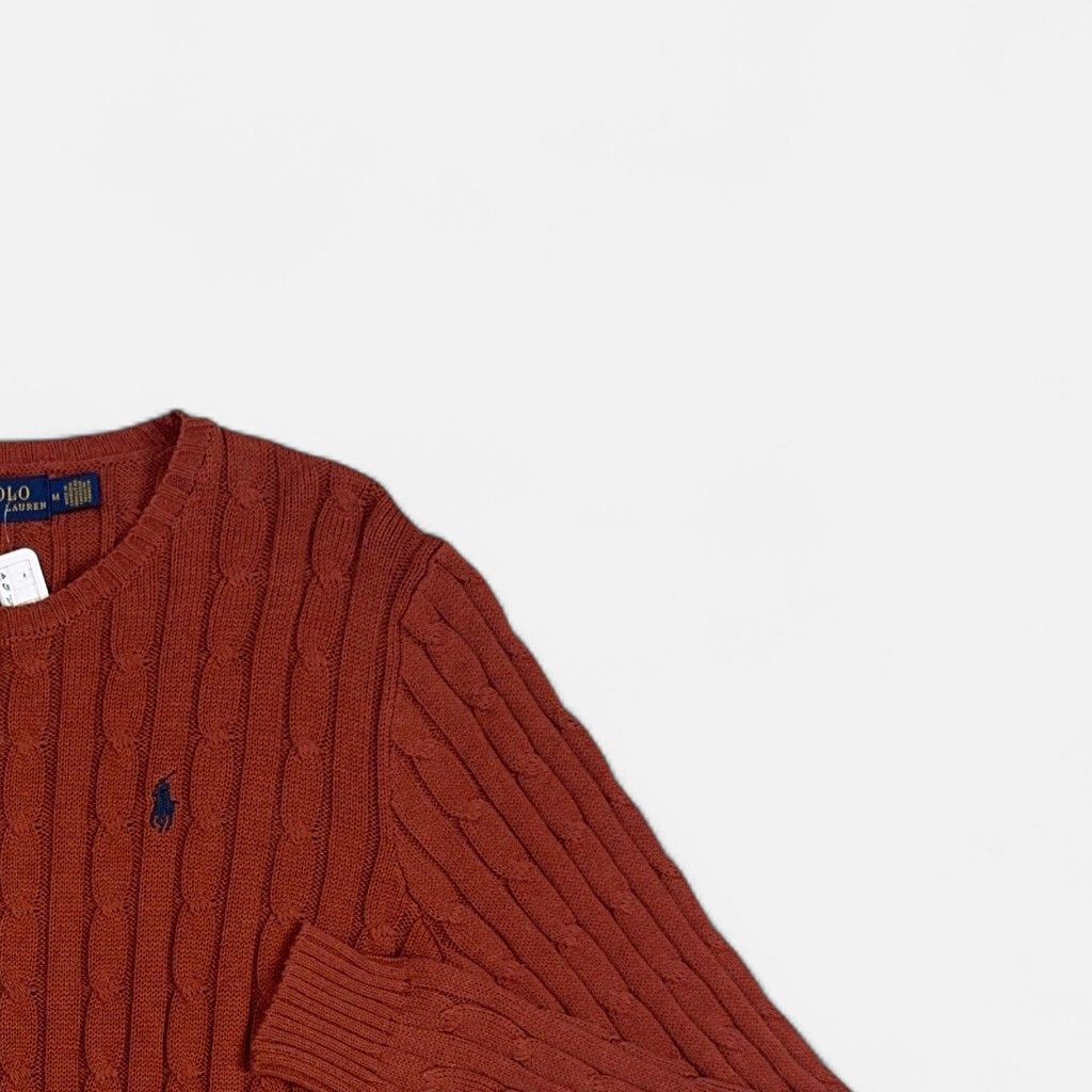 Vintage Polo Ralph Lauren Brown Knit Jumper (M)