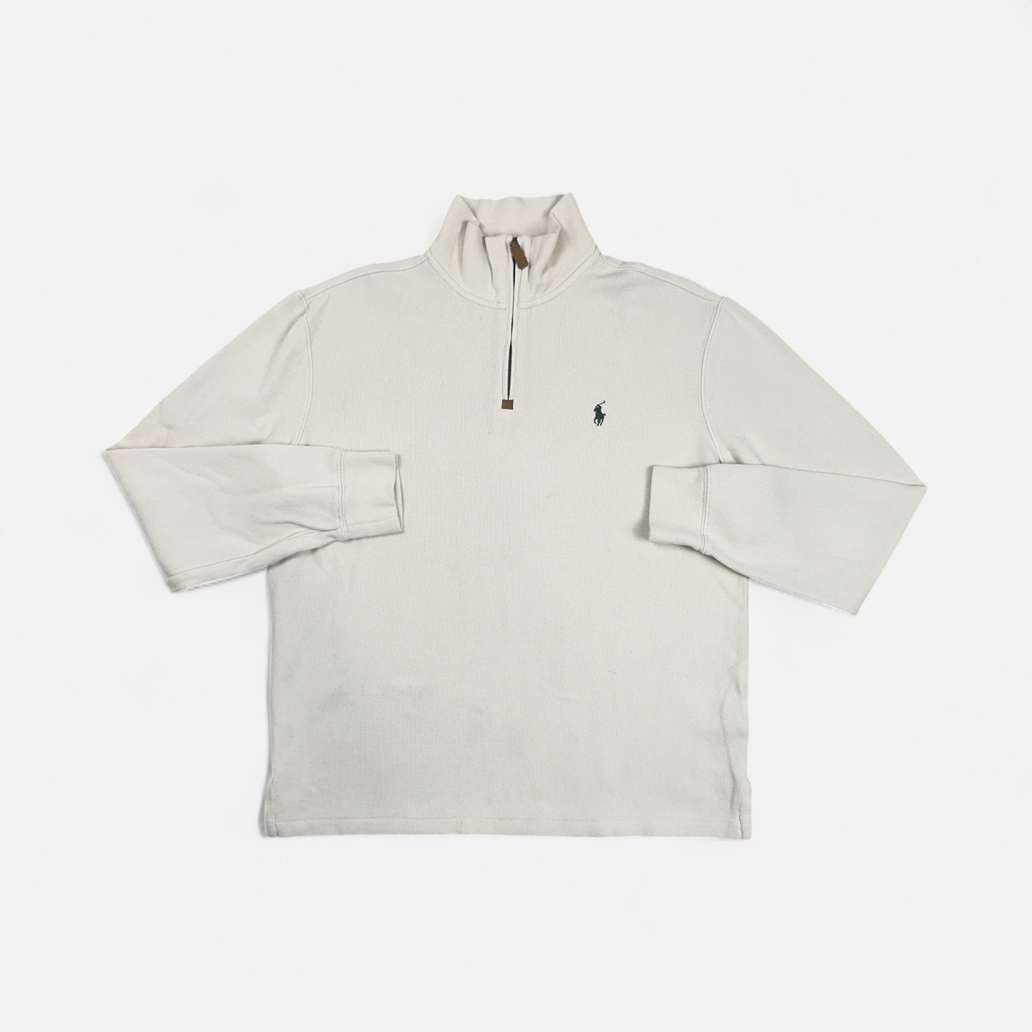 Vintage Polo Ralph Lauren White 1/4 Zip (M)