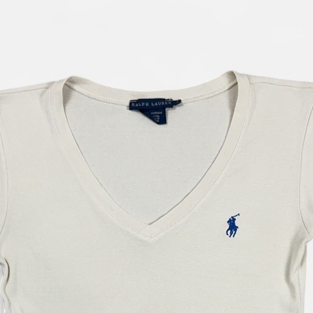 Vintage Ralph Lauren White Top Womens (S)