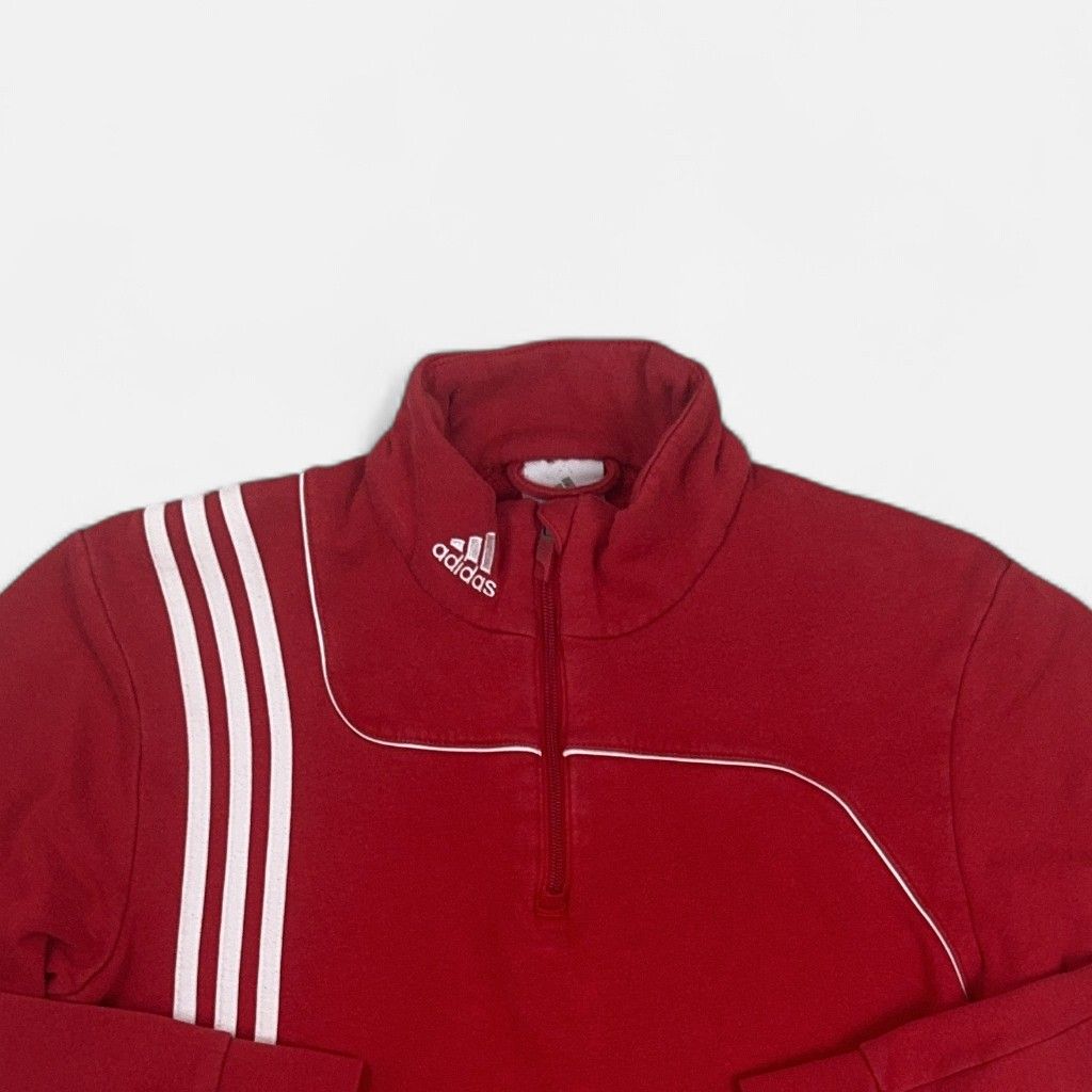 Vintage Adidas Red 1/4 Zip (M)