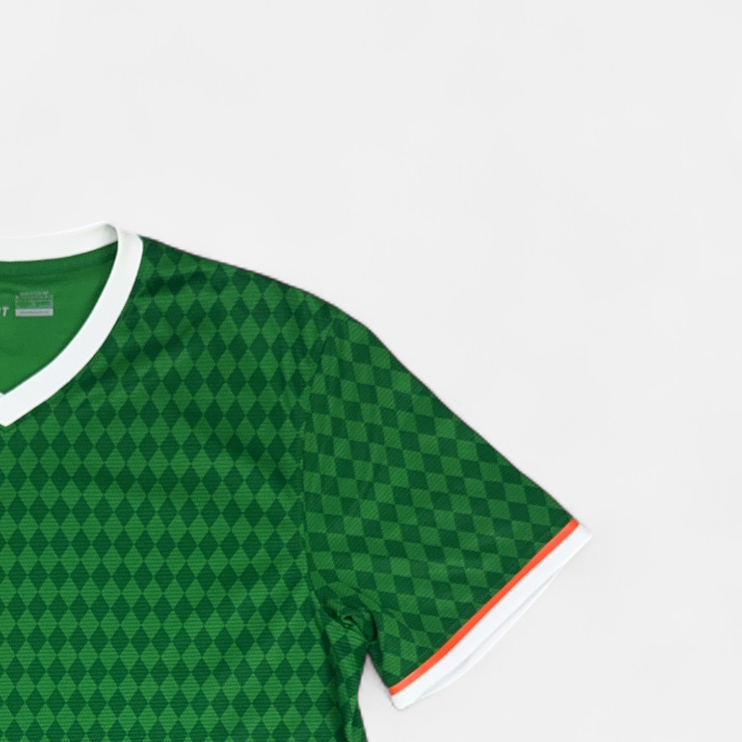 Vintage Nike Green Football Shirt (L) detail
