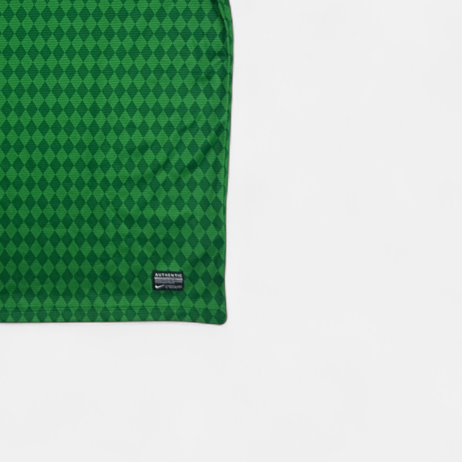 Vintage Nike Green Football Shirt (L) detail