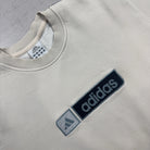 Vintage Adidas White Sweatshirt (L)