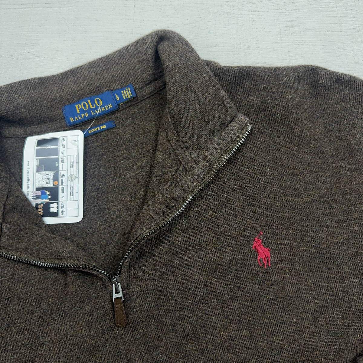 Vintage Polo Ralph Lauren Brown 1/4 Zip (L)