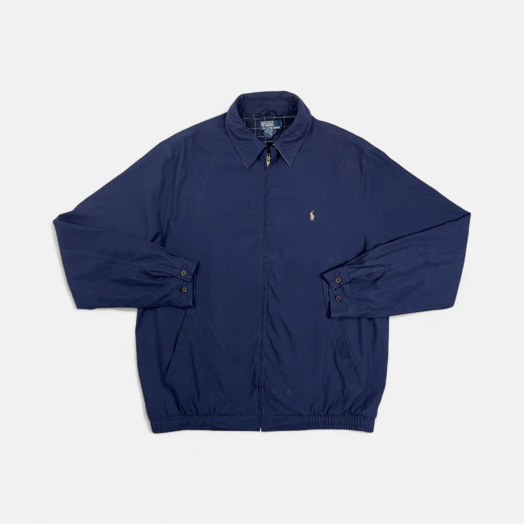 Vintage Polo Ralph Lauren Blue Trackjacket (XL)