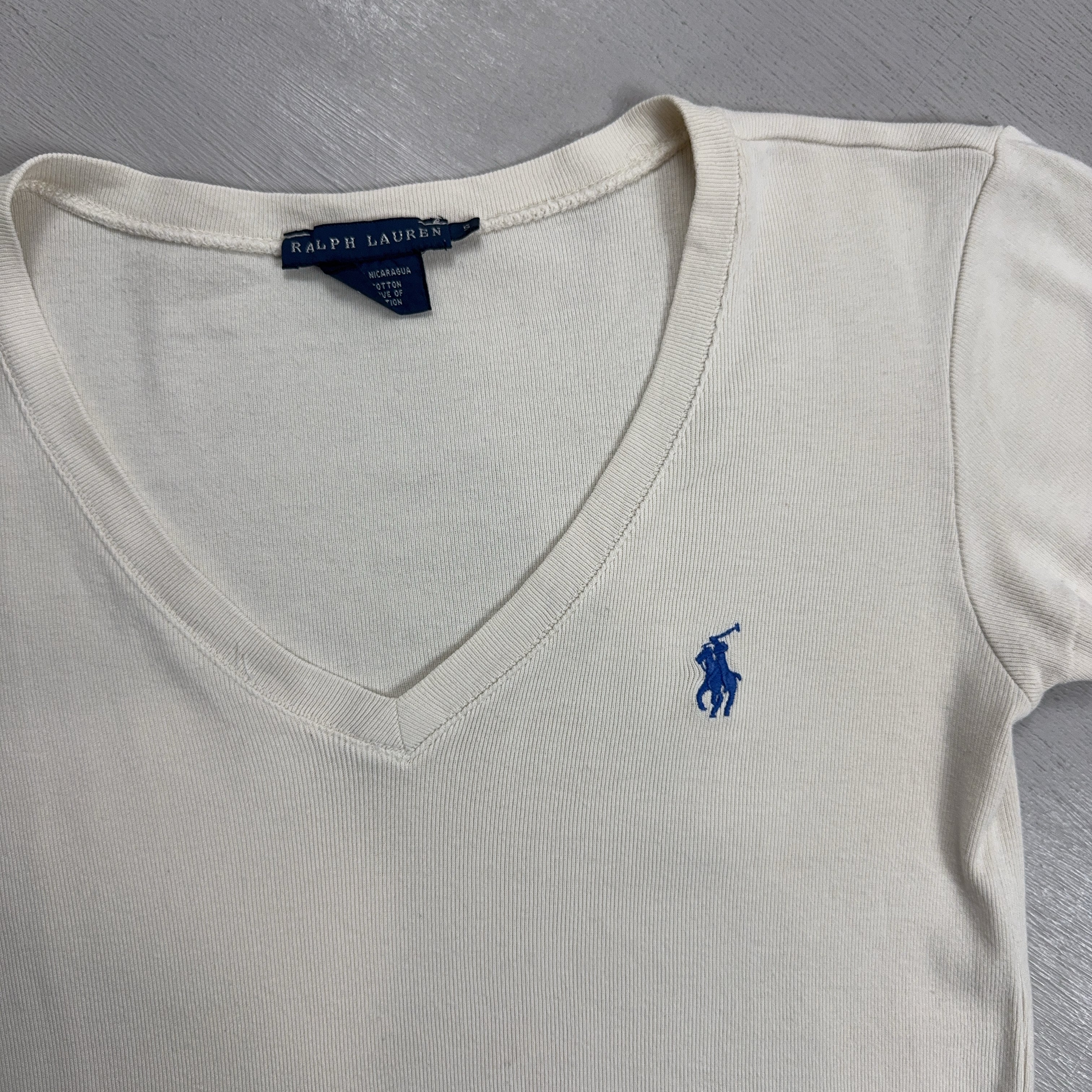 Vintage Ralph Lauren White Top Womens (S)