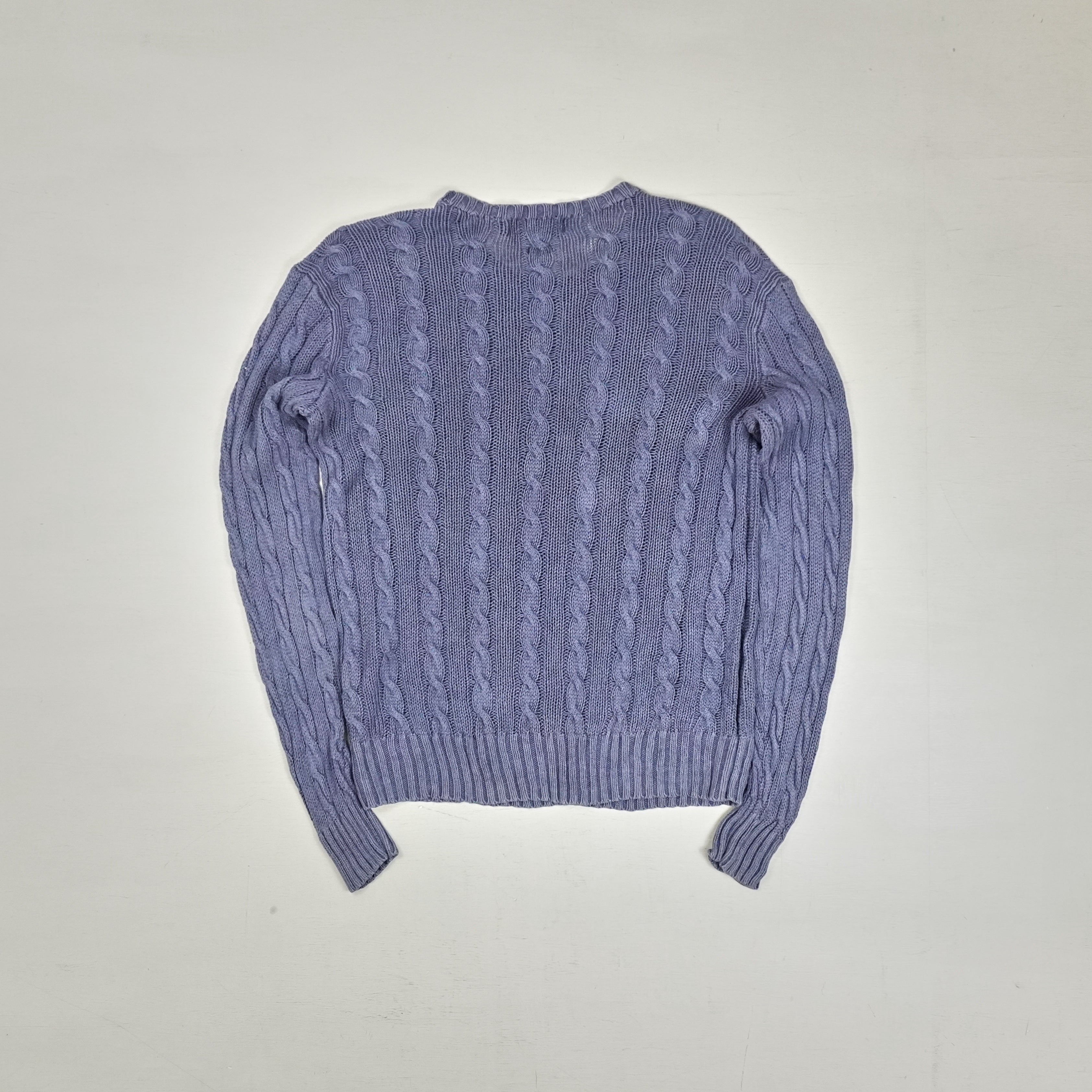 Vintage Polo By Ralph Lauren Purple Knit Jumper (M)