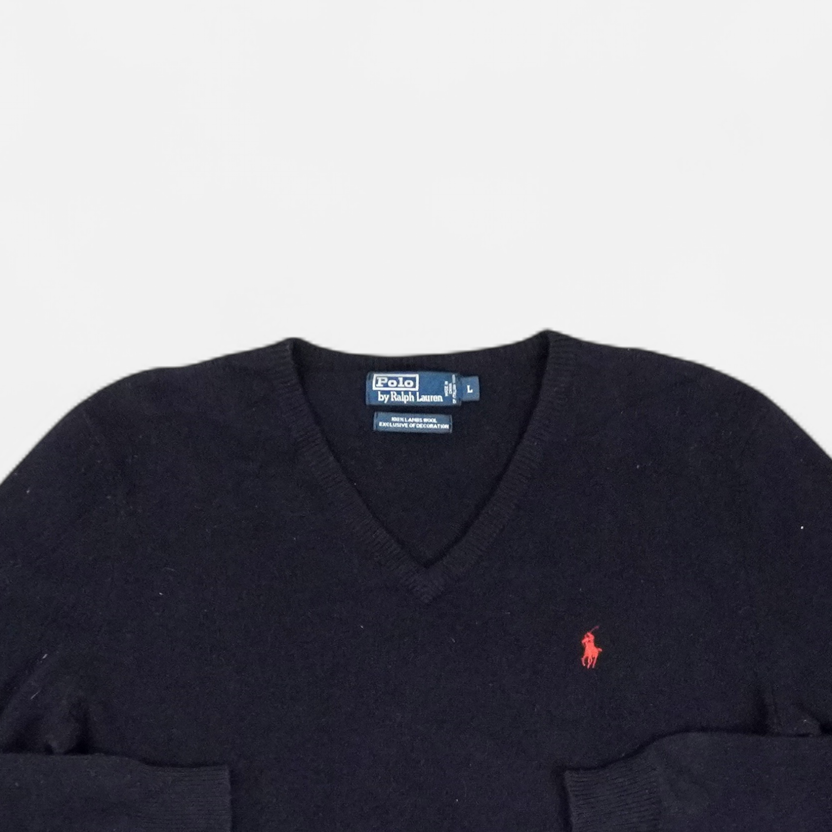 Vintage Polo Ralph Lauren Black Knit Jumper (L)